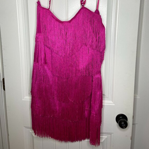 Fringe Dress Pink - Picture 1 of 4